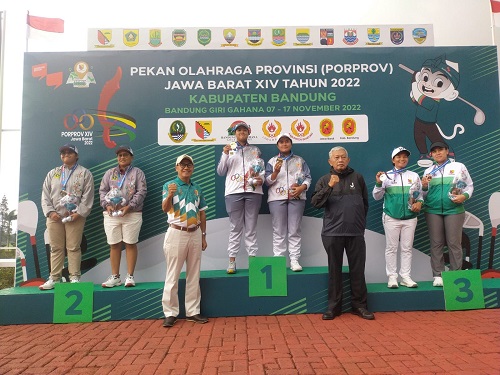 Pegolf Kabupaten Bekasi Langsung Sumbang Medali Emas Porprov Jabar