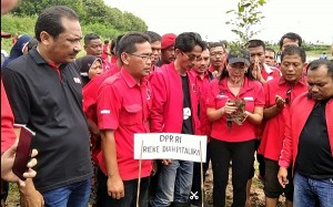 Pencanangan Leuweung Padjajaran PDIP Tanam Pohon di Citarum