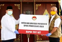 Walikota Bekasi Terima Bantuan