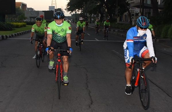 Gowes Kasdam dan Danrem