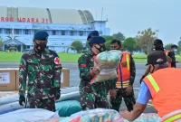 TNI AU Bantu Korban Gempa