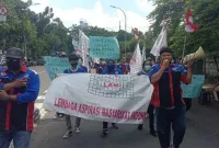 Aksi LAMI ke KPK Kasus Toilet Rp98 Miliar Kabupaten Bekasi
