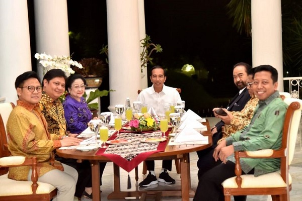 Presiden Joko Widodo Kumpul Elit Parpol di Istana Negara