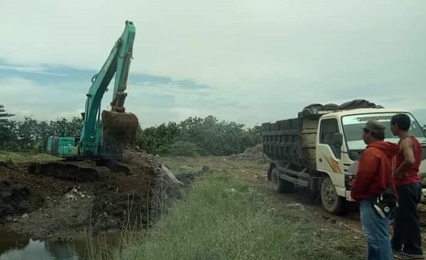 Lokasi Galian C di Bantaran Kali CBL Kabupaten Bekasi