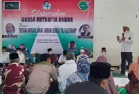 Silaturahmi warga Mathla'ul Anwar yang berlangsung di Masjid Annur Komplek Pendidikan Cikaliung, Kecamatan Saketi, Kabupaten Pandeglang, Provinsi Banten, Minggu 22 Agustus 2021 (Foto: Istimewa)