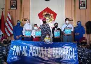 Peringati HUT Ke-76 TNI AL, Korps Marinir Gelar Kegiatan Sosial
