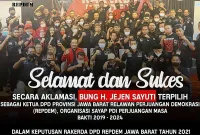 Rakerda DPD Relawan Perjuangan Demokrasi (REPDEM), Jawa Barat 2021