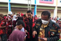 Ketua MPC PP Kabupaten Bekasi, H. Apuk Idris Bersama Plt Bupati Bekasi, H. Akhmad Marjuki, SE