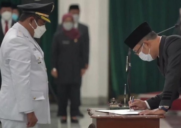 Suasana Pelantikan Akhmad Marjuki