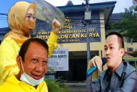 Ket. Foto: Abdul Manan (Senior Golkar), Ade Puspitasari (Ketua DPD Golkar Kota Bekasi dan Mahrul Falaq DPD Versi Nofel Saleh Hilabi