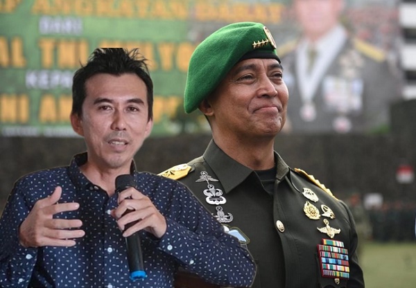 Ket. Foto: Pengamat IDD, Bambang Arianto dan Jenderal Andika Perkasa 