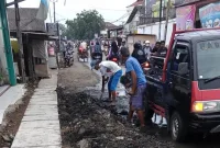 Lokasi Saluran Air Depan Koramil 13 Kabupaten Bekasi