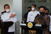 Jaksa Agung ST. Burhanuddin (Kiri) Bersama Menteri BUMN Erick Thohir (Kanan)