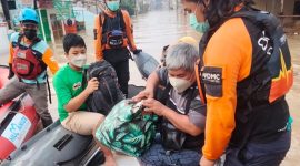 Banjir di Kota Bekasi Jawa Barat