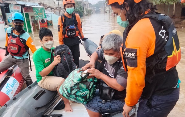 Banjir di Kota Bekasi Jawa Barat