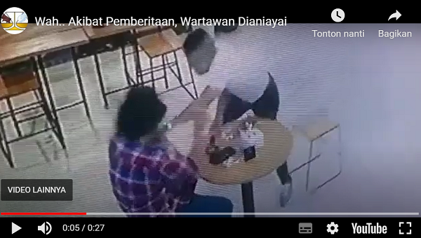 Rekaman CCTV Aksi Kekerasan Terhadap Korban