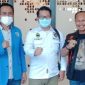 Baju Biru Ketua KNPI Kabupaten Bekasi, Baju Putih Ketua KNPI JABAR dan Jaket Sekertaris MPC PP Kabupaten Bekasi