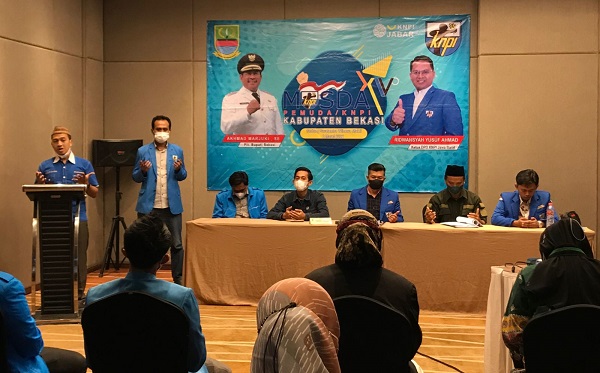 Suasana Pelantikan Ketua KNPI Kabupaten Bekasi