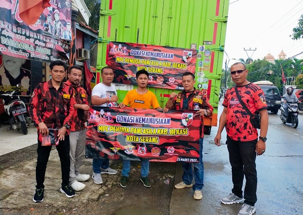 Ormas PP Kabupaten Bekasi Salurkan Bantuan Korban Banjir di Serang Banten