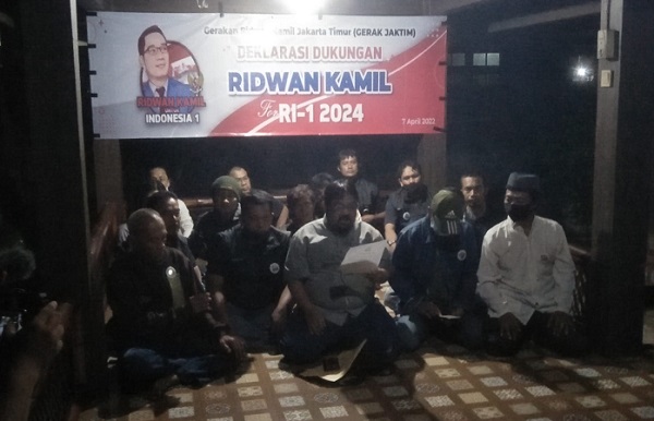 Gerak Jaktim Dukung Ridwan Kamil Maju Pilpres 2024