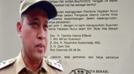 Plt Walikota Bekasi Tri Adhianto