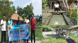 Pemdes Karangraharja Gelar Giat Padat Karya