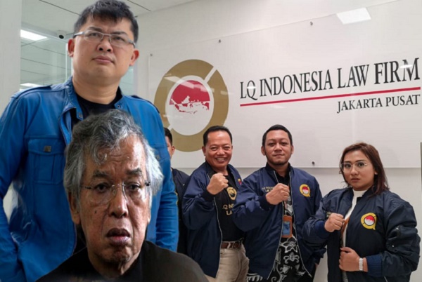 Foto: Alvin Lim Bersama LQ Indonesia Law Firm dan Panda Nababan (Depan)