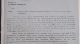 Foto: Surat Kementerian PUPR