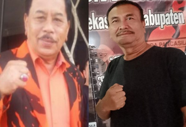 Ketua MPC PP Kabupaten Bekasi H. Apuk Idris (Kiri) dan HM. Rohatta (Kanan) 