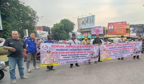 Aksi Koalisi Wartawan Indonesia Bersatoe, Kamis (29/9/2022).