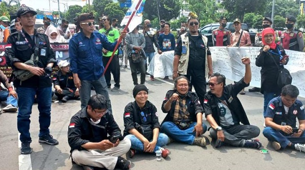 Aksi Koalisi Wartawan Indonesia Bersatoe, Kamis (29/9/2022)