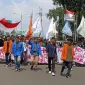 Aksi BEM Se-Bekasi di Depan Gedung DPRD Kota Bekasi