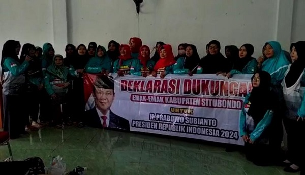 Deklarasi Emak-Emak Situbondo Prabowo Jadi Presiden