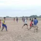 Foto: Lokasi Sawah Beralih Fungsi Jadi Lapangan Sepak Bola