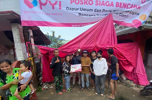 Barisan Muda Herkos Beri Bantuan Korban Gempa Cianjur
