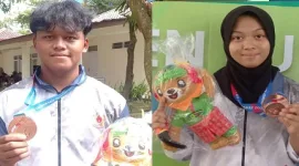 Foto: Atlit Judo Galang Kristian dan Asya Syafitri