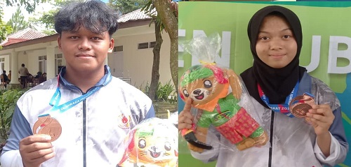 Foto: Atlit Judo Galang Kristian dan Asya Syafitri