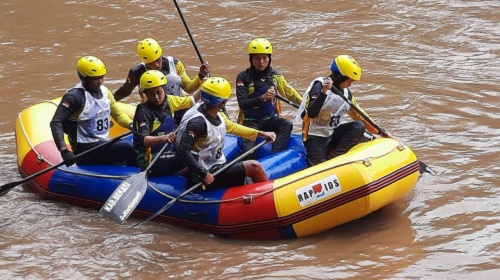 Arung Jeram Kabupaten Bekasi Sumbang Dua Medali Porprov