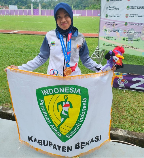 Cabor Atletik Kabupaten Bekasi Sumbang Medali Emas