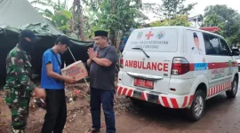 Foto: Kades Cipayung H. Ajan Saat di Tenda Pengusian