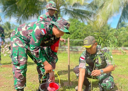 Ribuan Pohon Sengon Hiasi Perbatasan