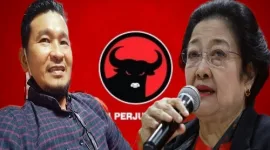 Ket. Foto: Samuel F Silaen & Ketum PDIP, Megawati Soekarnoputri