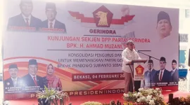 Ahmad Muzani Kunjungi DPC Gerindra Kabupaten Bekasi