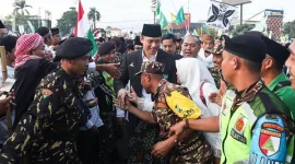 Foto: AHY Sapa Ribuan Warga Sidoarjo