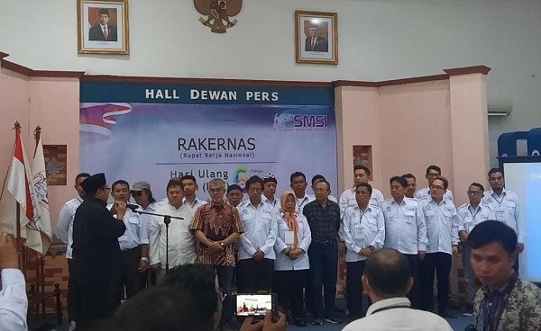 Hari Ulang Tahun SMSI ke-6 di Hall Dewan Pers, Jakarta