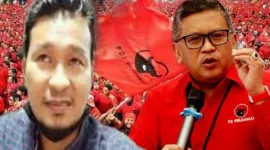 Foto: Samuel F Silaen dan Sekjen DPP PDIP Hasto