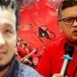 Foto: Samuel F Silaen dan Sekjen DPP PDIP Hasto