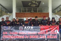 Aliansi Ormas Bekasi (AOB) di Gedung DPRD Kabupaten Bekasi Jawa Barat 