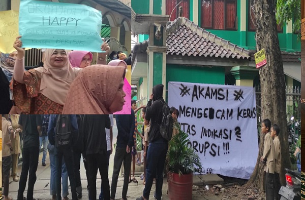 Foto: Aksi Orang Tua Siswa Yang Tidak Keberatan Dengan Study Tour 