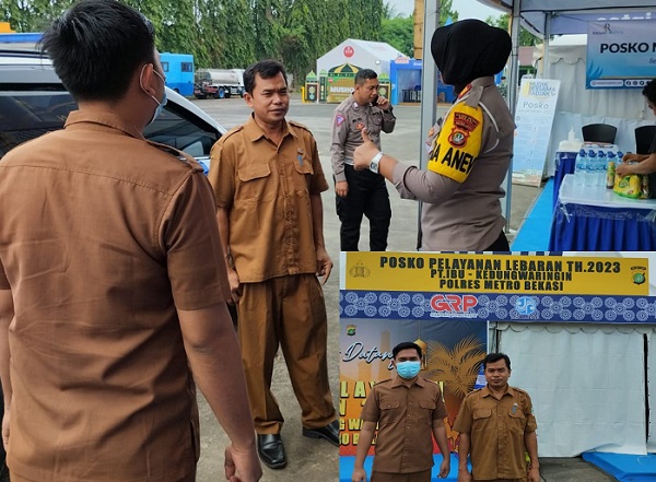 Foto: Posko Pantuan Mudik Kedung Waringin Kabupaten Bekasi